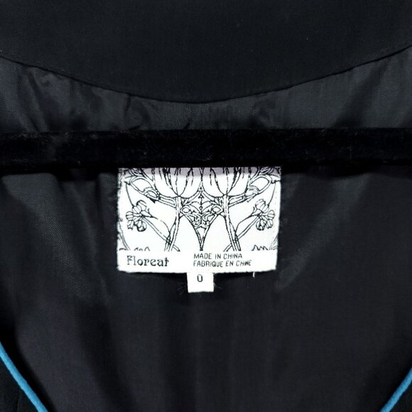 Anthropologie Floreat Silk Dress Size 0 Polka Dot Sleeves - Picture 7 of 15